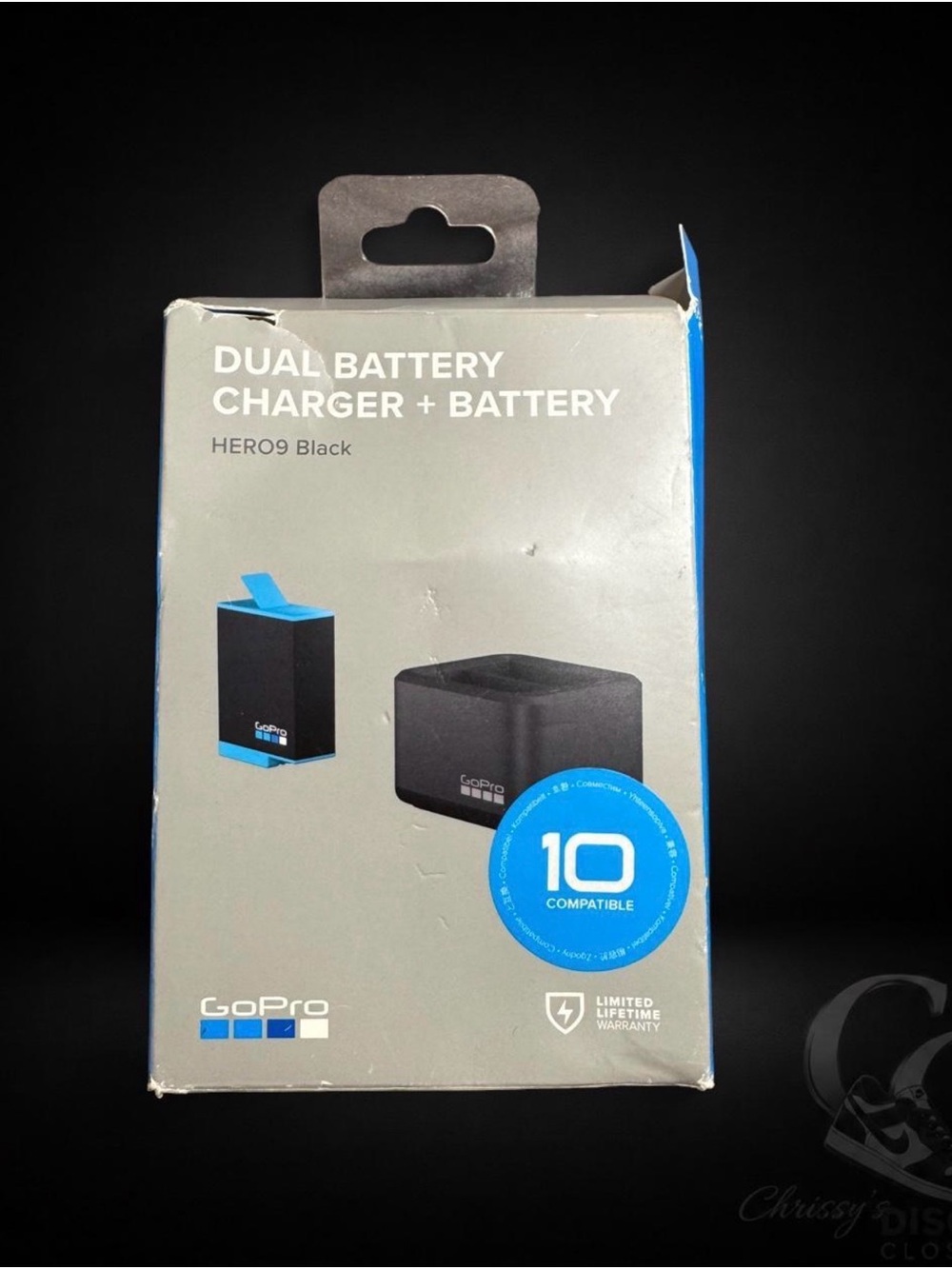 GoPro Dual Battery Charger + Battery HERO 9 10 11 12 Black OEM